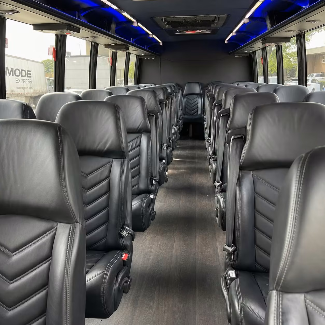 28 passenger minibus interior