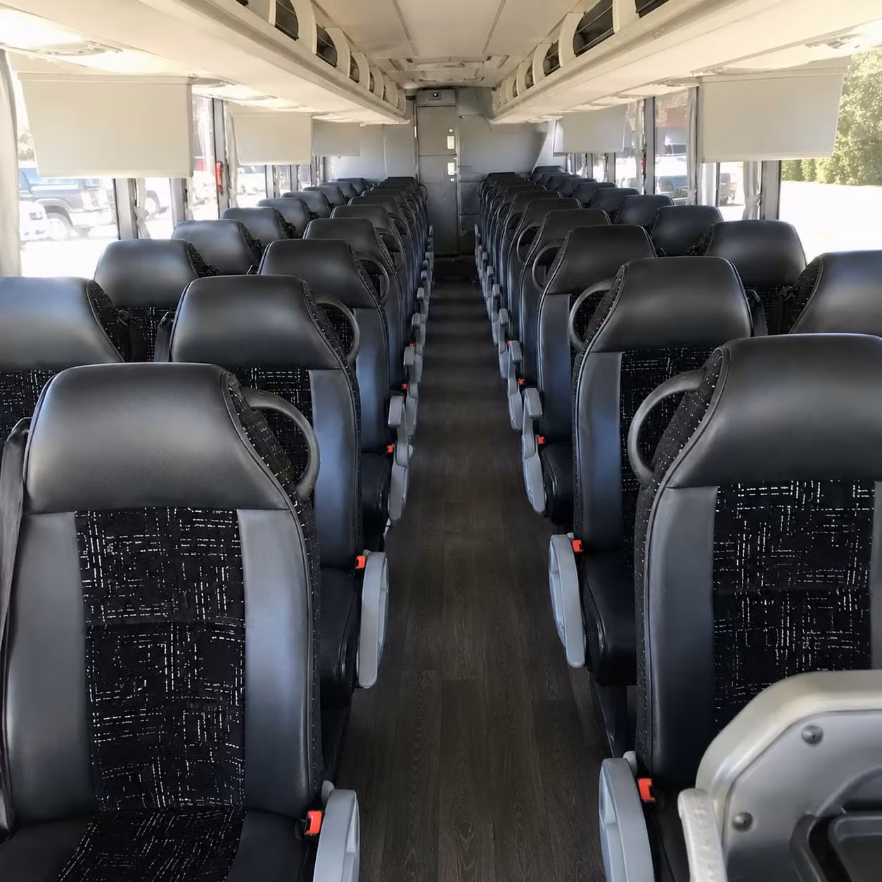 56 passenger charter bus interior